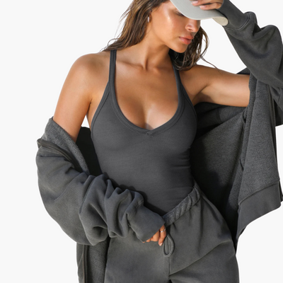 Ärmelloses Top für Damen - Blusentop mit V-Ausschnitt