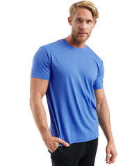 Herren Kurzarm Rundhals Einfach T-Shirt in Königsblau