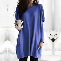 Marcella - Elegantes Langarmshirt in Blau