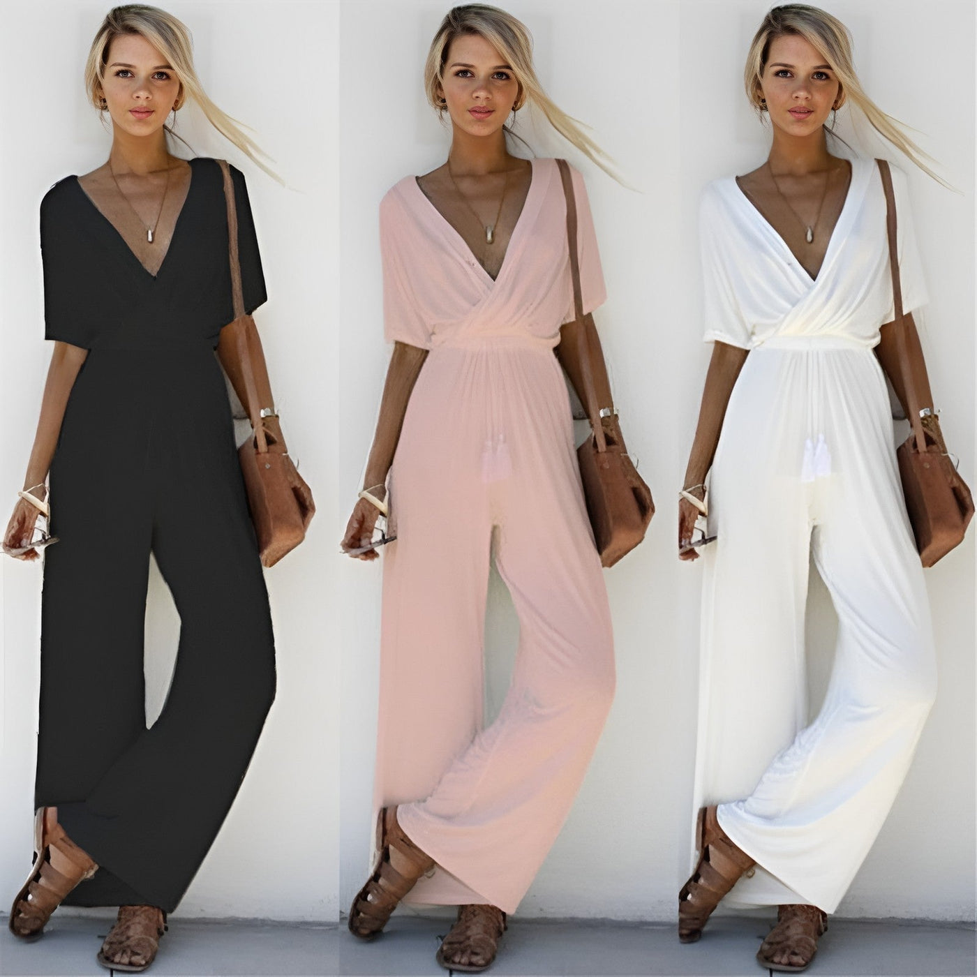 Kirsten - Overall mit V-Ausschnitt: Sexy Raffinesse