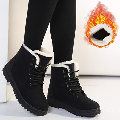 Hivara™ - Wasserdichte orthopädische Damen-Schneestiefel mit warmem Futter und rutschfester Sohle