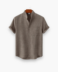 Herren Elegantes Sommerkleid | Kurzarm in Grau