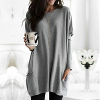 Marcella - Langarmshirt für Wärme in Grau