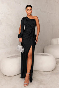Anna | Elegantes Silhouette-Kleid in Schwarz