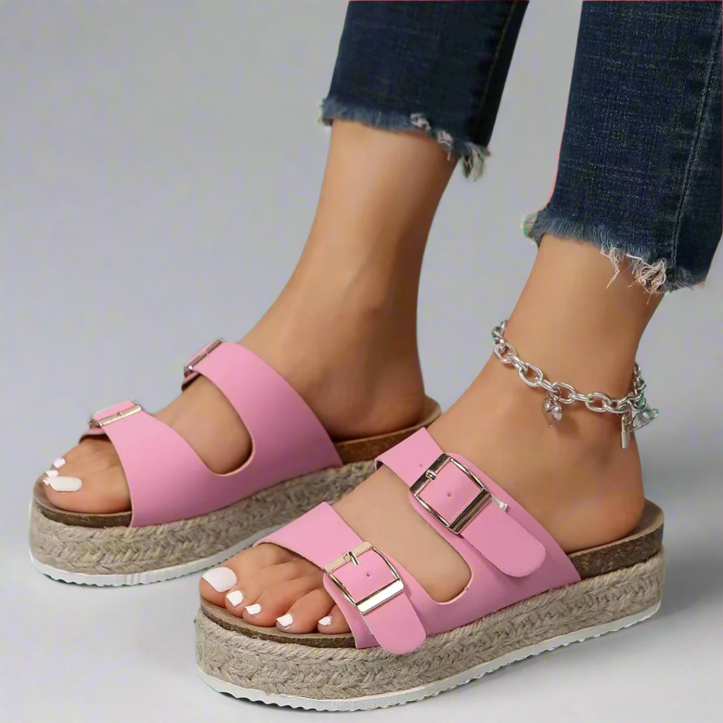 Elfriede | Sandalen aus glänzendem Premiumleder