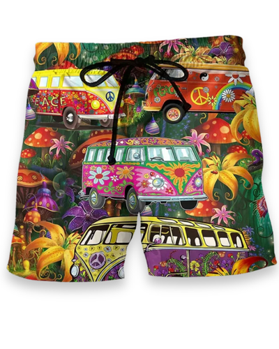 Herren Trendige Graffiti Badeshorts | Bequem und Schnell Trocknend