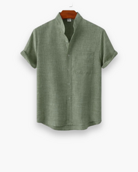 Herren Elegantes Sommerkleid | Kurzarm in Grün