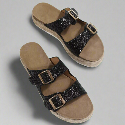 Elfriede | Sandalen aus glänzendem Premiumleder