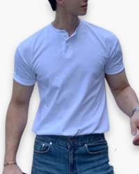 Herren Klassisches Polo Shirt | Zeitloses Design in Weiß