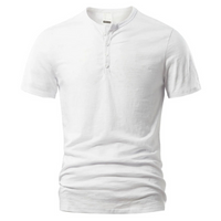 Herren Casual T-Shirt | Kurzärmeliges Basic Oberteil in Weiß