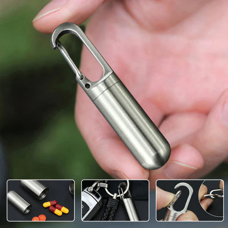 MedSafe Kompakter Pillenorganisator – Tragbares, wasserdichtes Medizinaschen für unterwegs