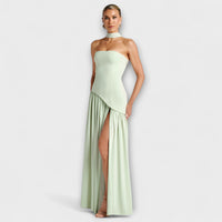 Ada - Elegantes Maxikleid in Minze