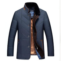 Alden | Winterjacke-Weste mit Stehkragen in Dunkelblau