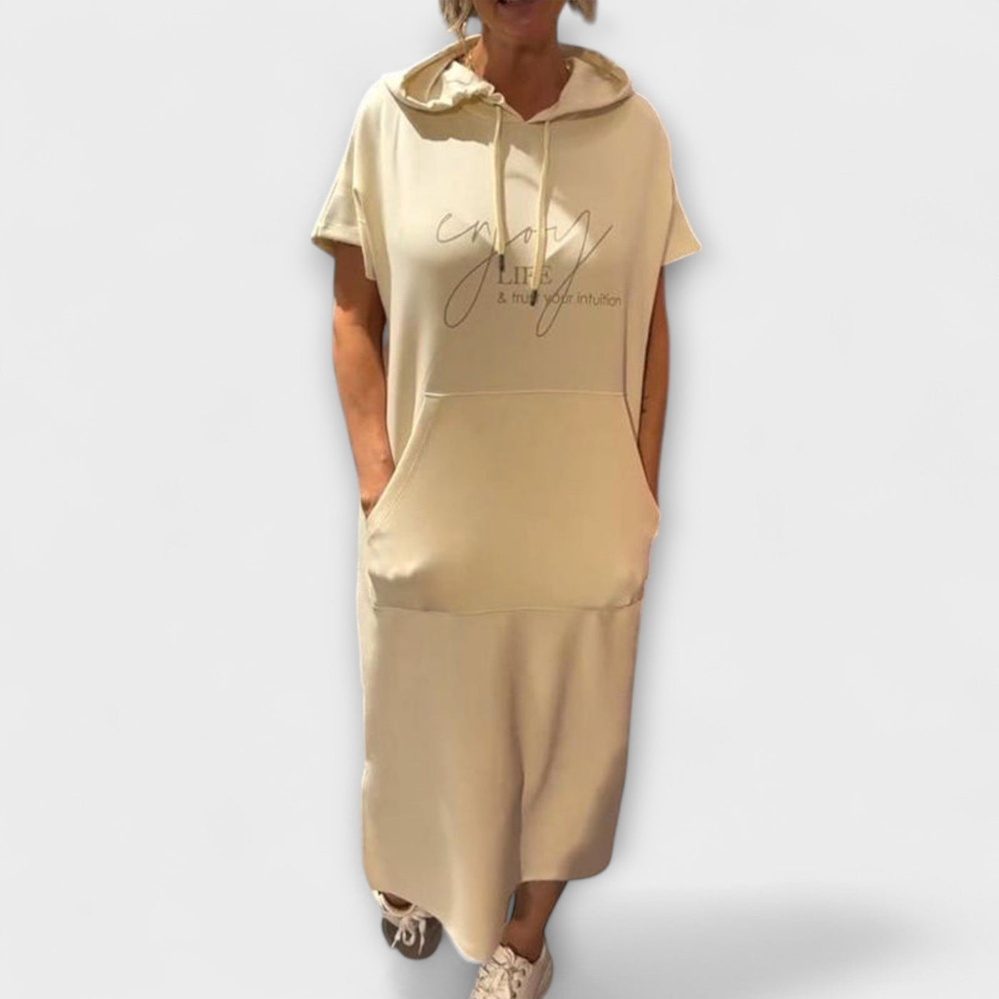 Daisy - Entspanntes Kapuzenkleid