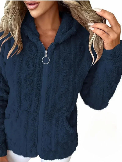 GAELLE | Langarm Kapuzenpullover Mit Reißverschluss