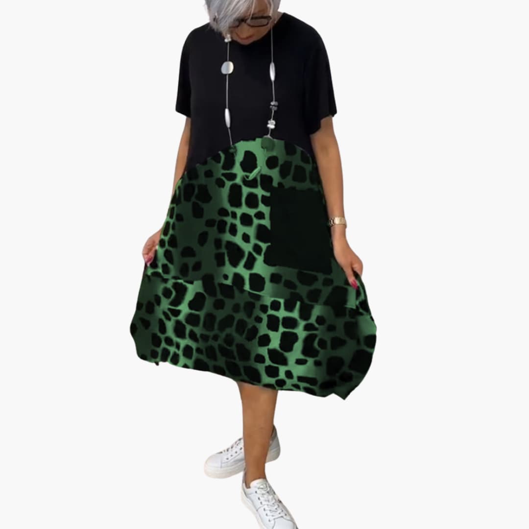 Sommerkleid Damen - Lockeres Freizeitkleid mit Musterprint