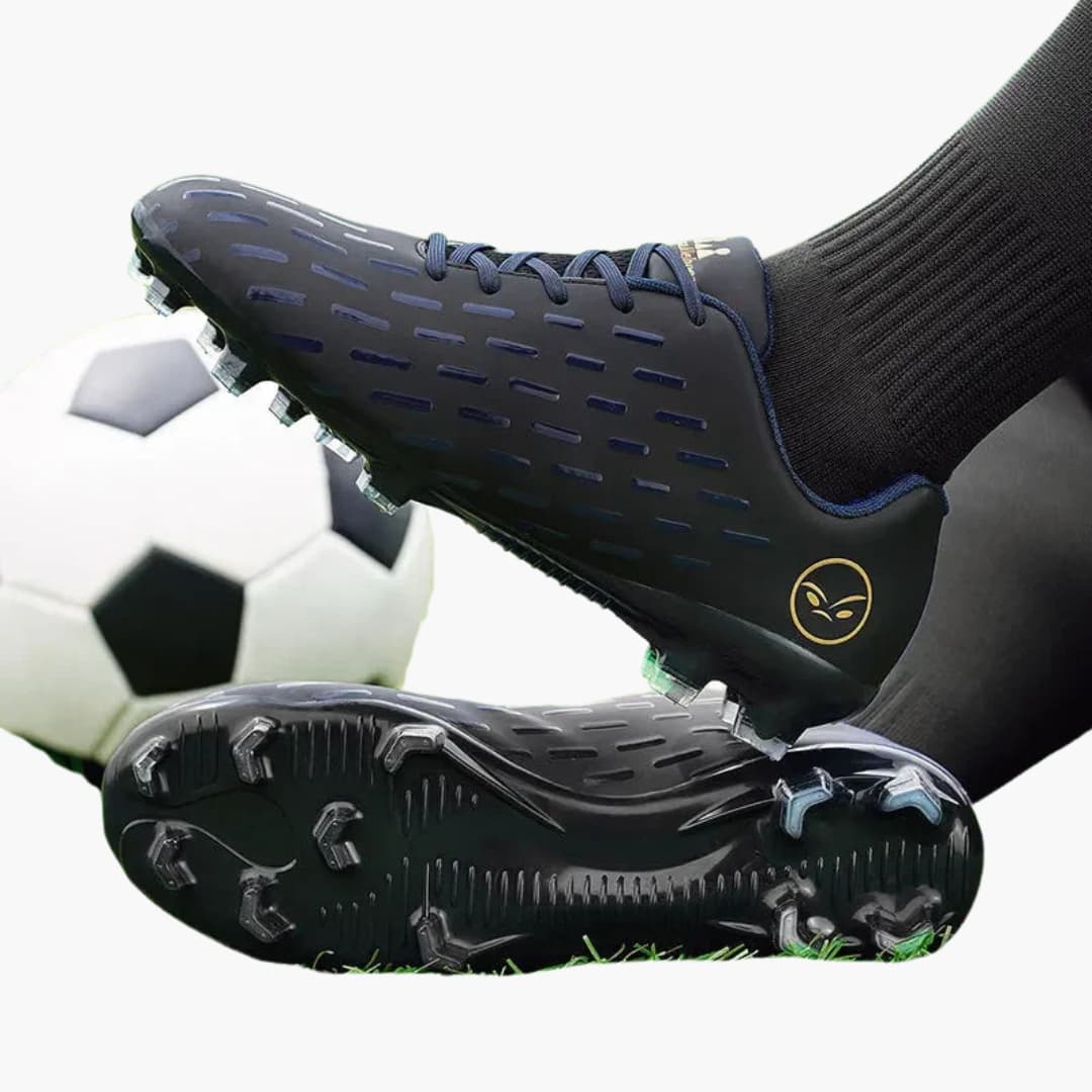 Unisex-Fußballschuhe mit Schnürverschluss und strukturierter Oberfläche