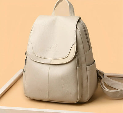 Eleganter Lederrucksack mit großzügigem Stauraum