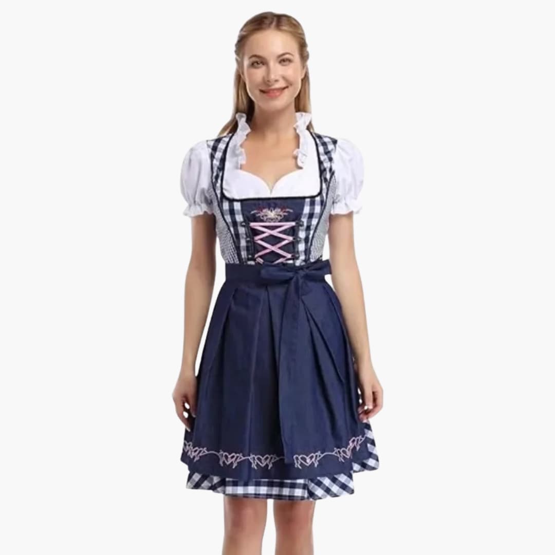 Spitzenbesetztes Dirndl kleid für Damen - Oktoberfest 2025