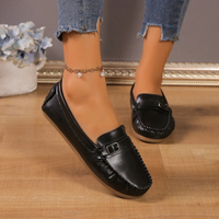 Jassel – Damen-Loafer aus PU-Leder in Schwarz