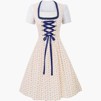 Bedrucktes Dirndl kleid für Damen - Oktoberfest 2025