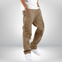Herren Cargohose Wide Fit | Mit Taschen in Braun