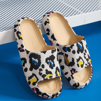Komfortable Dämpfende Slippers - Nora in Leopard