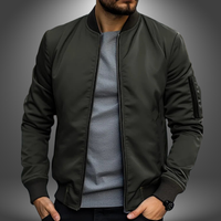 Tobias | Leichte Herren Jacke im modernen Stil in Olivgrün