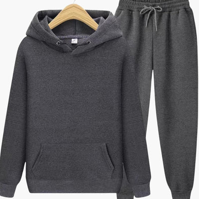 Herren Jogginganzug mit Kapuzenpullover und Bündchenhose