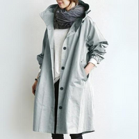 Samantha - Stilvoller Trenchcoat in Hellblau