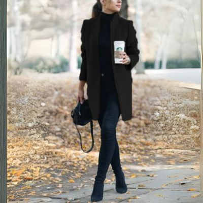 Mantel mit Stehkragen für Damen