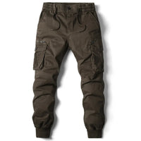 Niel | Herren Cargo Jogger mit Rippbündchen in Braun