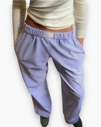 Damen Faule Hose | Niedrige Leibhöhe in Lila