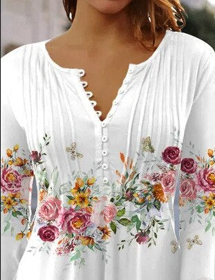 Bluse mit Blumenmuster für Damen