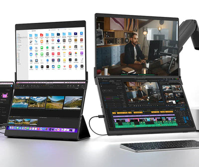 Tragbarer Dual Touch Monitor 16 Zoll – Flexiview