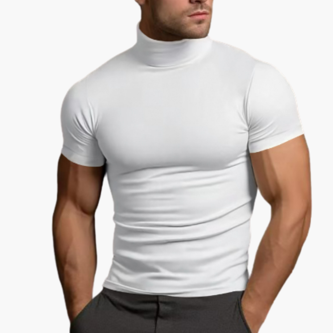 Rollkragen Freizeithemd für Herren - bequem und stylisch