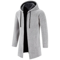 Damion | Slim-Fit-Hoodie in Hellgrau