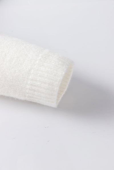 Arielle - Niedliche, gestrickte Strickjacke mit Blumenmuster und Knöpfen