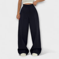 Jill - Schnürbare Freizeit-Hosen in Marineblau