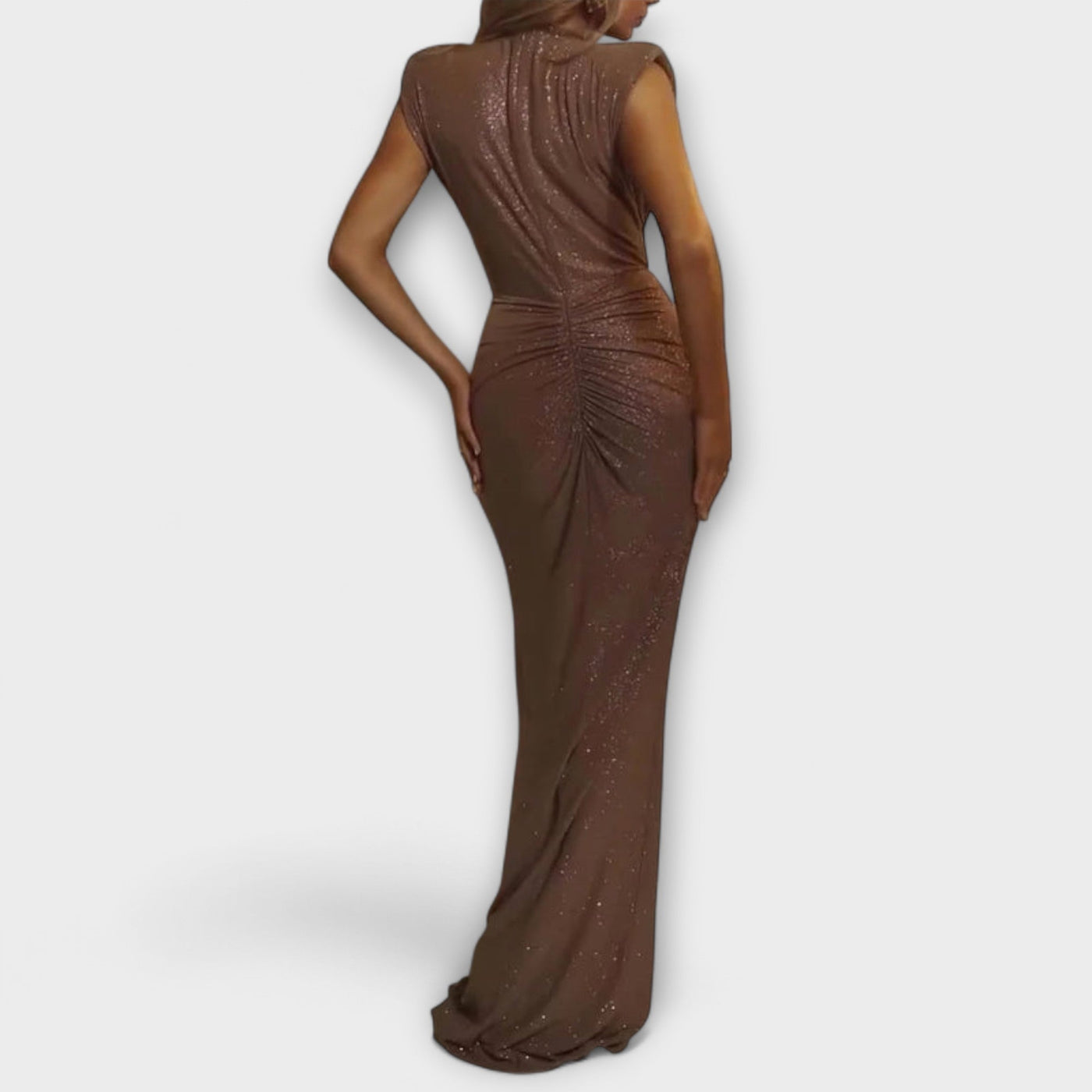 Thea - Maxikleid mit tiefem V-Ausschnitt