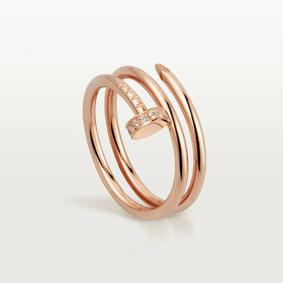 DOUBLE NAIL RING | ROSÉGOLD