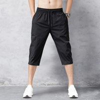 Onell | Herren 3/4 Hose | Schwarz in Schwarz
