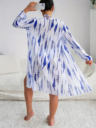 Adela® | Damen Sommer Badeanzug Set Strandkleid