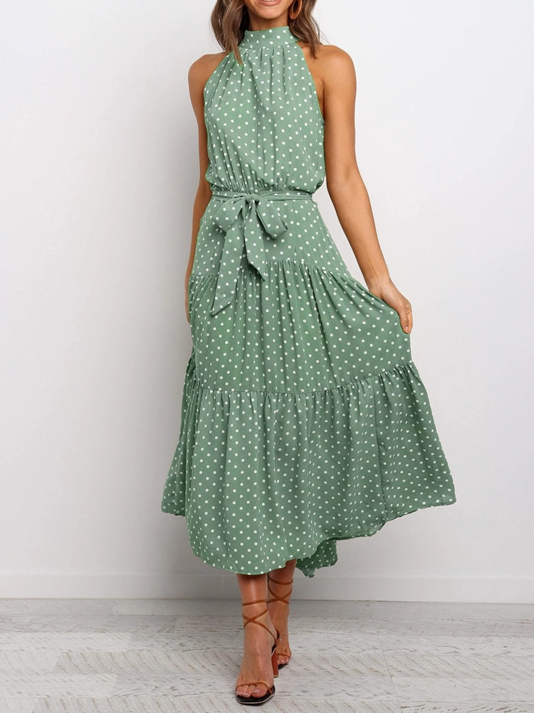 Polka-Muster Eleganzkleid