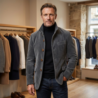 Livia | Stilvolle taillierte Herrenjacke elegant in Grau