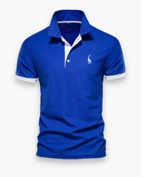 Herren Zeitloses Poloshirt | Elegantes Design in Blau