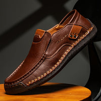 Orthopädische Freizeitschuhe aus Leder -  Jarno in Dunkelbraun