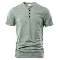 Herren Casual T-Shirt | Kurzärmeliges Basic Oberteil in Olivgrün