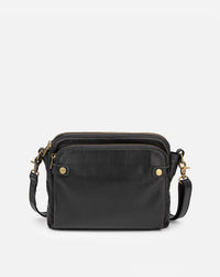 Kim | Hochwertige Ledertasche in Schwarz