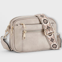 Brava - Crossbody Tasche aus veganem Leder in Grau